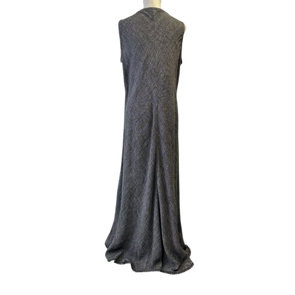 Eileen Fisher Maxi Dress Linen Blend Sleeveless Sz L Lagenlook Beachy Island - Picture 7 of 15